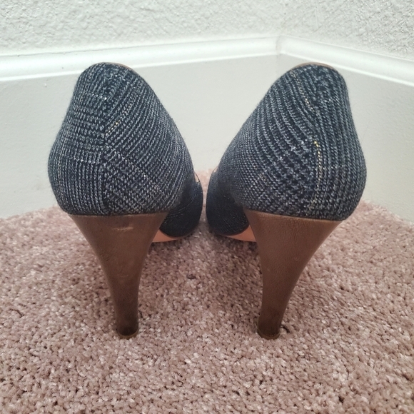 Plenty by Tracy Reese (Anthropologie) Rebecca Plaid Career Heels, Size 6.5 (37) - Picture 5 of 9